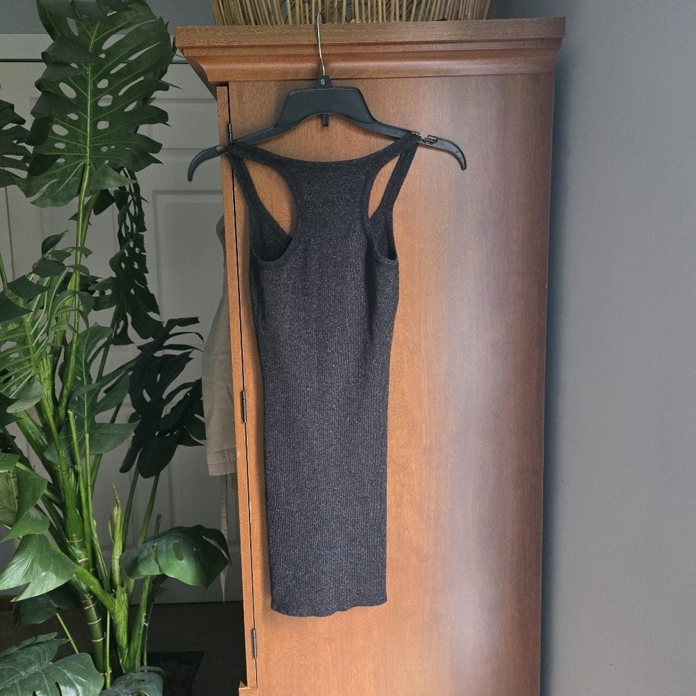 Black Sparkle Tank Top Womens Medium - Picture 2 of 5